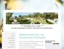 Tablet Screenshot of ogv-thierhaupten.de